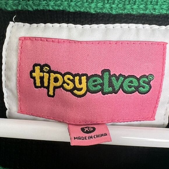 Tipsy Elves Cute Animal Santa Claus Ugly Christmas Sweater for Women Funny s3 - Picture 9 of 9